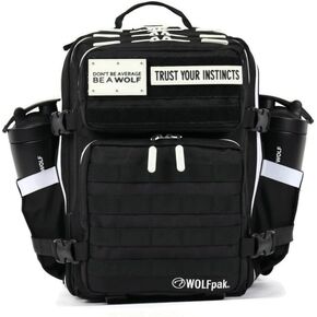 Wolfpak 25L حقيبة الظهر Alpha Black مع لهجات بيضاء