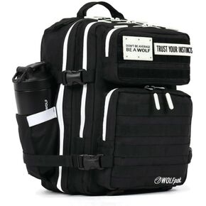 Wolfpak 25L حقيبة الظهر Alpha Black مع لهجات بيضاء in Saudi Arabia