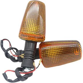 2PCS/Set 3UY-83320-00-00 Amber Turn Signal Lamp Indicator Light Fits for Yamaha TW200 FZR400 FZR600 Radian 600 XT600 XT225 XT250 XJ600