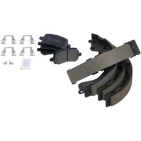 TRQ Brake Pads Semi-Metallic Compatible with 1998-2002 Chevrolet Prizm Toyota Corolla