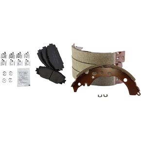 TRQ Brake Pads Ceramic Compatible with 2013 Scion iQ 2012-2016 Toyota Prius C