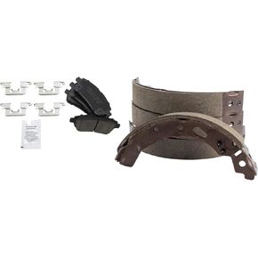 TRQ Brake Pads Ceramic Compatible with 2013-2014 Mazda 2