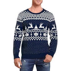 سترة عيد الميلاد زوجان مطابقان لركوب الثلج الرنة Crewneck
