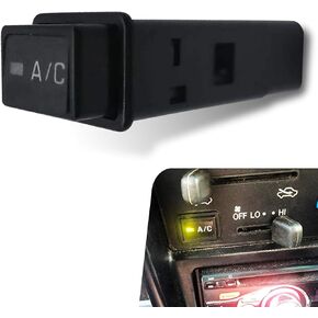Air Conditioning System Push Button Switch, Air Conditioning Switch Assembly, OEM #84660-35030 8466035030 951017 2911017 SW-1017C, Compatible with Tacoma 4Runner 1998-2000 (Black)