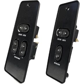 SWITCHDOCTOR Window Master Switch Set for 1987-1993 Ford Mustang Coupe (Trim, Cover, Panel, 2 door)