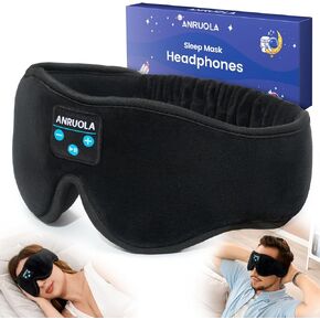 Sleep Headphones, Bluetooth 5.3 Sleep Mask Headphones Tech Gadgets Sleeping Eye Mask, Wireless Music Earbuds Earphones with HD Headphones Ultra-Thin Stereo Speakers for Side Sleepers Men Women
