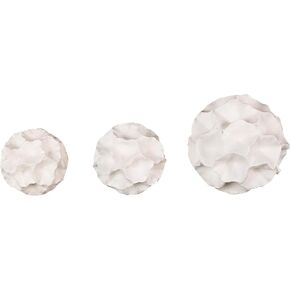 Deco 79 Resin Floral Decorative Orbs & Vase Filler Devinative Balls بأحجام متفاوت