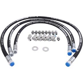HOLDWELL Transmission Cooler Lines FPE-TL-LB7-LLY 21101404 compatible with GMC Sierra 2500 HD Chevrolet Silverado 2500 HD 2001-2005 6.6L 2001-2005 GM Duramax LB7-LLY