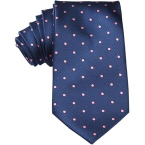 Polka Dots Necktie Casual Ties for Men - Perfect Neck Tie for Groomsmen Wedding Ties or Formal Occasions