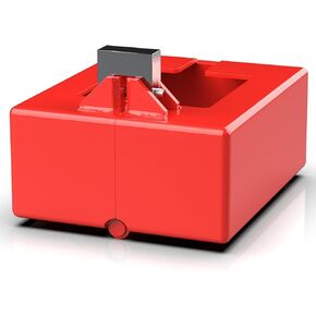 Gooseneck Trailer Lock, Gooseneck Lock for Trailers, Fits Round and Square Trailer Tubes, Gooseneck Lock Fits Most 7 Inch Baseboard Couplers - Red