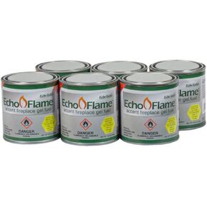EchoFlame Gel-Fuel for Portable Indoor/Outdoor Tabletop Fireplaces, Gel Torches and Gel Burners (Pack of 24) in Saudi Arabia