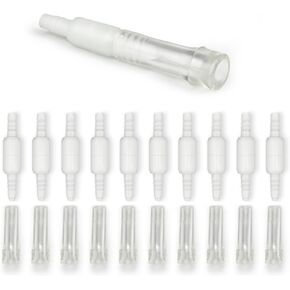 Oxygen Tubing Swivel Connectors 5 Pack, 360° Rotating for Oxygen Cannula, Hose and Tube Connectors, Prevents Tube Tangles, Travel and Home Use, Standard Size - Male/Female (5)