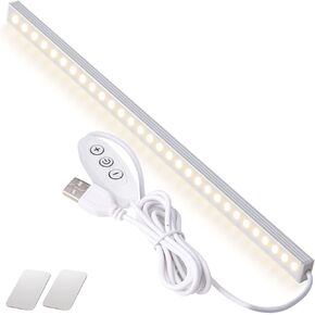 DWEPTU Under Cabinet Lighting Dimmable Under 12 Inch Cabinet Lights with USB Powered for Closet Light Bar Under Counter Lighting Work Tables Student Dormitory (Include AC Power Plug) in Saudi Arabia