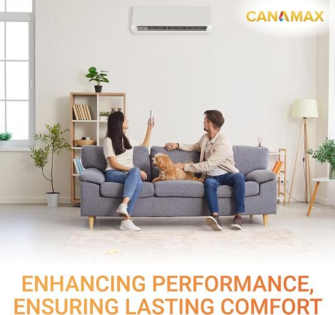 Canamax 45+10 uf ± 5% MFD 370 Or 440V Round Run Capacitor - Replacement for Air Conditioner 50/60Hz for AC Motor Run or Fan Start and Cool or Heat Pump Air Conditioner in Saudi Arabia