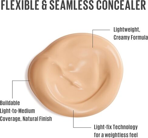 Kaja Liquid Concealer - Don't Settle | with Aqua Ceramide, Hydrating, Buildable, Lightweight, Seamless Coverage, 01 Sweet Rice, 0.21 Oz in Kuwait