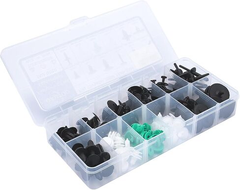 OAUTOO 120pcs fits Chrysler 300M 1999-2004 Body Interior and Exterior Retainer Fastener Clip Assortment Fender Liner Bumper Cover Fascia Push-Type Retainer Door Trim Panel Clips in Saudi Arabia