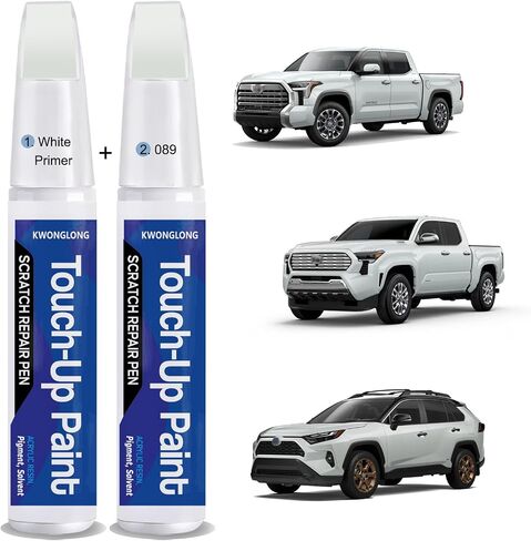 Super White 040 Touchup Paint Compatible with Toyota, 2-in-1 Scratch Repair Pen Exact Color Match, Car Scratch Repair Pen in Kuwait