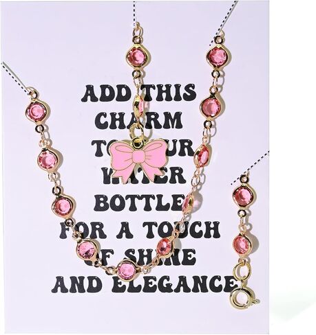 Tumbler Handle Bracelet with Bow Charm-Compatible for Stanley 40oz Cute Gifts for Best Friend Girlfriend Sister-Unique Friendship Gift in Saudi Arabia