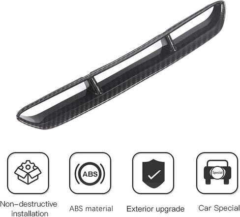 PIUGILH Front Hood Scoop Molding Bezel Compatible with Corvette C6 Z06 ZR1 2005-2013, Air Flow Intake Scoop Cover Hood Vent Grille (Carbon Fibre Pattern) in Saudi Arabia