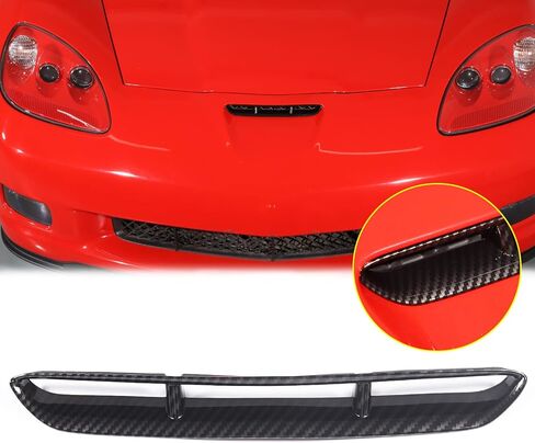 فتحات السيارة المغطاة بالسيارة متوافقة مع Corvette C6 Stingray 2005-2013 ABS Hood Scoop Body Kit محرك هود هود منفذ الهواء تغطية حماية تغطية C6 (Sports Red) in Saudi Arabia