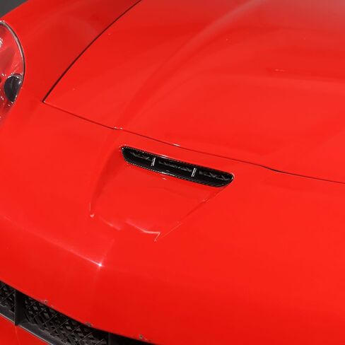 فتحات السيارة المغطاة بالسيارة متوافقة مع Corvette C6 Stingray 2005-2013 ABS Hood Scoop Body Kit محرك هود هود منفذ الهواء تغطية حماية تغطية C6 (Sports Red) in Saudi Arabia