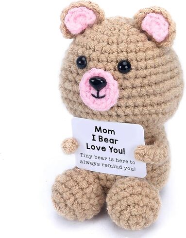 Emotional Support Crochet Bear - Ideal Gift for Appreciation, Friendship & Coworkers | Thank You Gifts in Saudi Arabia