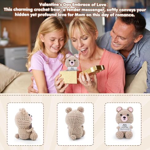 Emotional Support Crochet Bear - Ideal Gift for Appreciation, Friendship & Coworkers | Thank You Gifts in Saudi Arabia