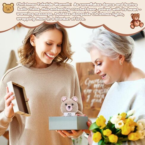 Emotional Support Crochet Bear - Ideal Gift for Appreciation, Friendship & Coworkers | Thank You Gifts in Saudi Arabia