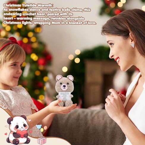 Emotional Support Crochet Bear - Ideal Gift for Appreciation, Friendship & Coworkers | Thank You Gifts in Saudi Arabia