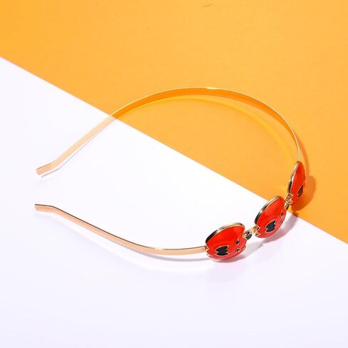 Heart Headbands for Women Enamel Triple Lover Heart Hairband Rainbow Pride Headband Holiday Party Costume Headwear Accessories(Rainbow Heart) in Saudi Arabia