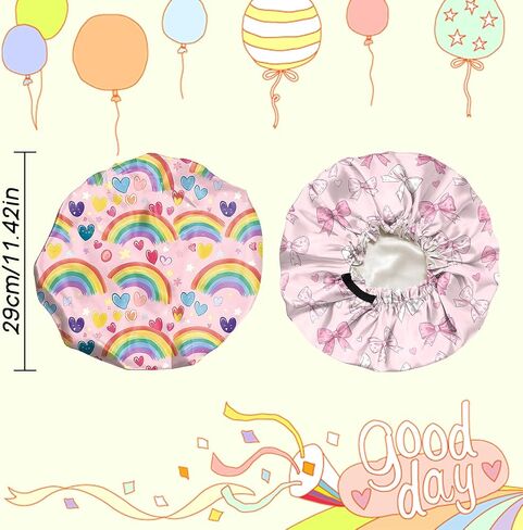 2 PCS Kids Bonnets for Girls Boys Satin Hair Bonnet Adjustable Double Layer Silk Child Night Sleeping Cap Cute-Astronaut in Saudi Arabia