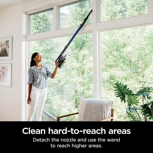 Shark IZ682H Vertex Pro Cordless Stick Vacuum with IQ Display, DuoClean PowerFins & MultiFLEX, Extra Battery, Crevice Tool, Pet Multi-Tool & Anti-Allergen Dusting Brush, 120min Runtime, Black in Saudi Arabia