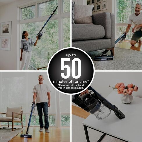 Shark IZ682H Vertex Pro Cordless Stick Vacuum with IQ Display, DuoClean PowerFins & MultiFLEX, Extra Battery, Crevice Tool, Pet Multi-Tool & Anti-Allergen Dusting Brush, 120min Runtime, Black in Saudi Arabia