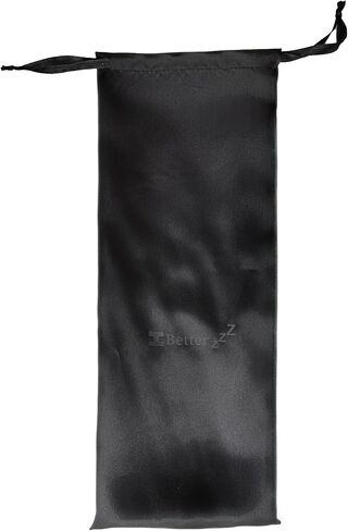 Better zzZ 100% Pure Mulberry Silk Luxurious Sleep Mask with Adjustable Band and Silk Pouch – Ideal for Home & Travel - (Black) in Saudi Arabia