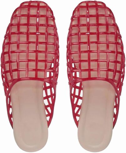 Jelly Flat Sandals for Women Jellies Woven Slide Sandal Summer Beach Cute Slip-on Slippers in Saudi Arabia