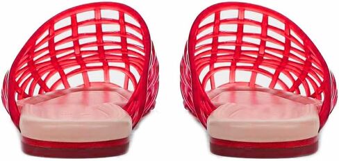 Jelly Flat Sandals for Women Jellies Woven Slide Sandal Summer Beach Cute Slip-on Slippers in Saudi Arabia