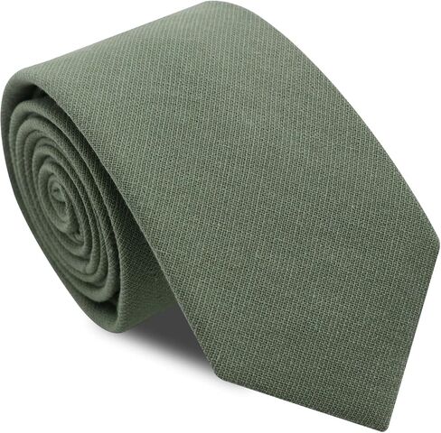 Ties for Men Skinny Mens Tie, Solid Color Cotton Neck Ties Mens for Wedding Business Casual Party in Saudi Arabia