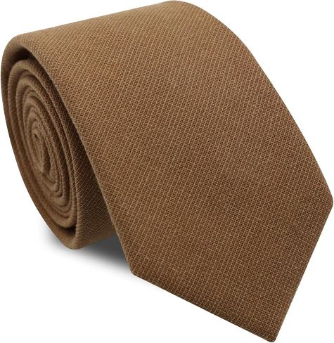 Ties for Men Skinny Mens Tie, Solid Color Cotton Neck Ties Mens for Wedding Business Casual Party in Saudi Arabia