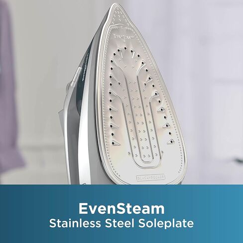 BLACK+DECKER, Red, Variable Control Compact Iron, TrueGlide Premium Nonstick Soleplate, Ergonomic Mist/Steam Burst in Saudi Arabia