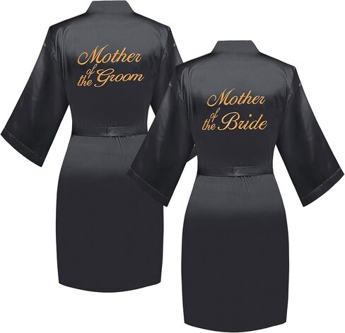 Wedding Robe 2sets Silky Bridesmaid Mother of The Bride Groom Robes Wedding Day Bathrobe Getting Ready in Saudi Arabia