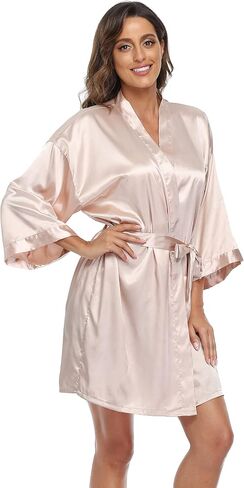 Wedding Robe 2sets Silky Bridesmaid Mother of The Bride Groom Robes Wedding Day Bathrobe Getting Ready in Saudi Arabia