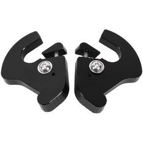 KIMISS Luggage Docking Latch Clip, Locking Detachable Rotary Docking Latches Left+Right CNC Aluminium Latch Clip Kit