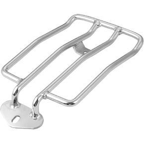KATUR Motorcycle Luggage Rack Support Shelf Fits Rear Solo Seat 180mm (7") Silver Compatible with Harley XL Sportsters Iron 48 883 XL1200 2004-2018
