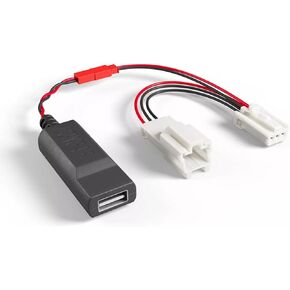 Dongar Dashcam Power Adapter (3-Pin Type A) for 2013+ Subaru BRZ, 2013-2017 Subaru Crosstrek, Pre-2014 Forester, and More, Connects to Rearview Mirror, Built-in USB Power Source, Easy to Install
