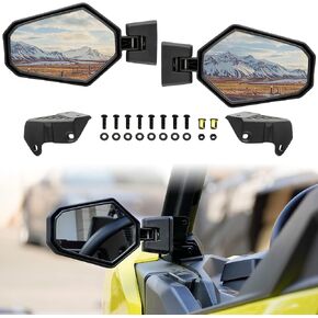 SAUTVS Adjustable Folding Side Rear View Mirrors for Can Am Maverick Trail Sport Commander, Premium Side Mirrors for Can-Am Maverick Trail Sport Commander 2018-2024 Accessories(2PCS, 715003639)