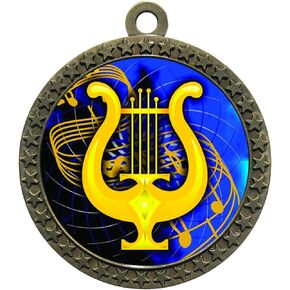 Express Medals Various 10 Pack Styles of Music Award Medals with Neck Ribbons Trophy Award Prize Gift