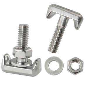 2 Sets Battery Terminal T-Bolt Kit 304 Stainless Steel Screws M6 Battery Terminal T Bolt Car Battery Cable Extender T Bolt