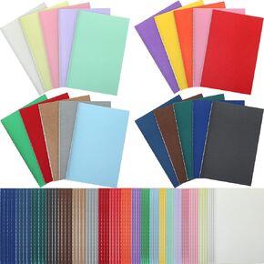 100 Pack Mini Notebooks Colorful Journals Notebooks Small Pocket Notebook Set Mini Journal Memo Notepads Lined Notebook for Kids Office Supplies School Supplies, 3.5 x 5.5 Inch, 24 Sheets/ 48 Pages