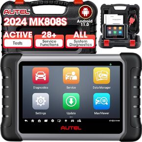Autel MaxiCOM MK808S Scanner, 2024 Full Bidirectional Tool Same as MK808BT Pro MX808S, 28+ Resets,Active Test,AutoAuth, All System Diagnostic, Injector Coding, Android 11, Update Of MK808 MX808 MK808Z