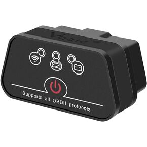 Vgate iCar2 Wi-Fi Adapter OBD2 Scanner Scan Tools Check Engine Light Car Diagnostic Tool for iOS & Android, Auto Sleep (Black)